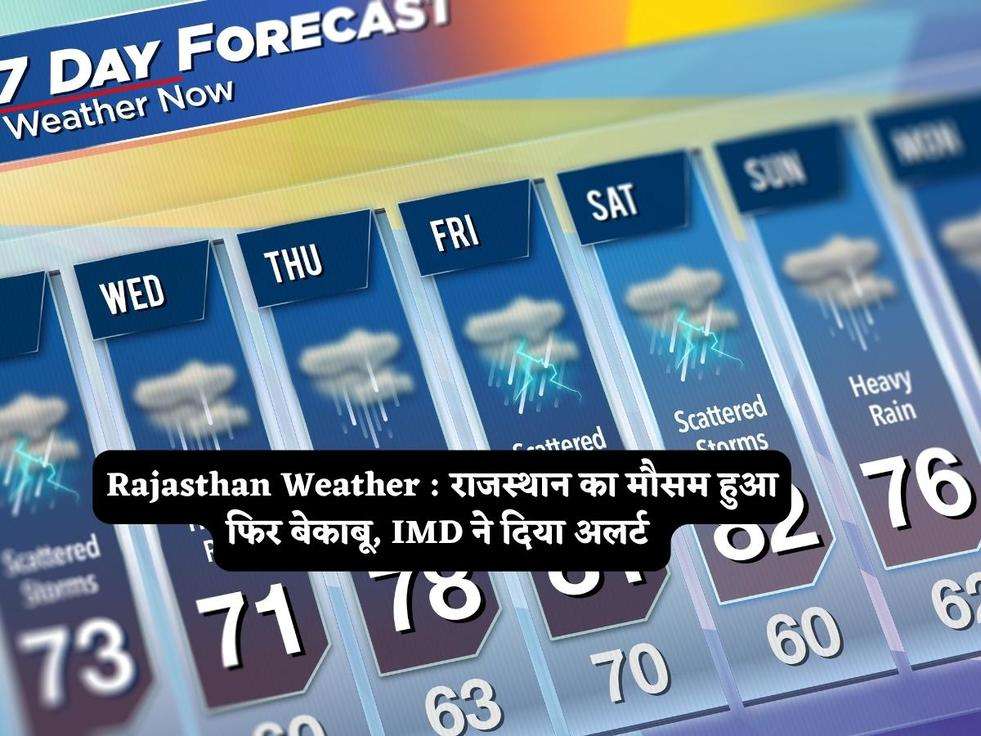 Rajasthan Weather : राजस्थान का मौसम हुआ फिर बेकाबू, IMD ने दिया अलर्ट 