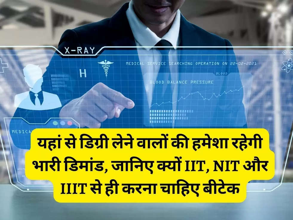 यहां से डिग्री लेने वालों की हमेशा रहेगी भारी डिमांड, जानिए क्यों IIT, NIT और IIIT से ही करना चाहिए बीटेक