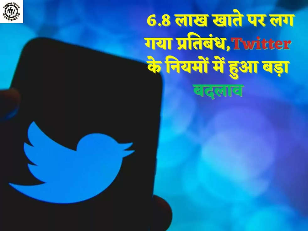 6.8 लाख खाते पर लग गया प्रतिबंध,Twitter के नियमों में हुआ बड़ा बदलाव