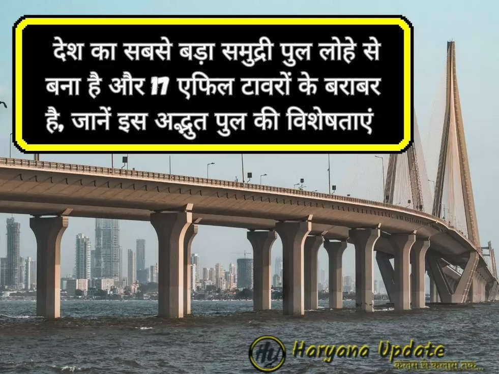  देश का सबसे बड़ा समुद्री पुल लोहे से बना है और 17 एफिल टावरों के बराबर है, जानें इस अद्भुत पुल की विशेषताएं 