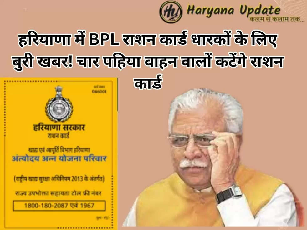 Haryana BPL Ration Card