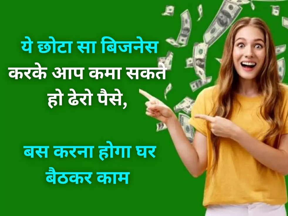 Business Idea: ये छोटा सा बिजनेस करके आप कमा सकते हो ढेरो पैसे, बस करना होगा घर बैठकर काम