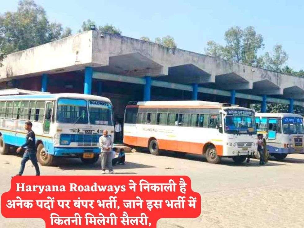 Haryana Roadways ने निकाली है अनेक पदों पर बंपर भर्ती, जाने इस भर्ती में कितनी मिलेगी सैलरी,