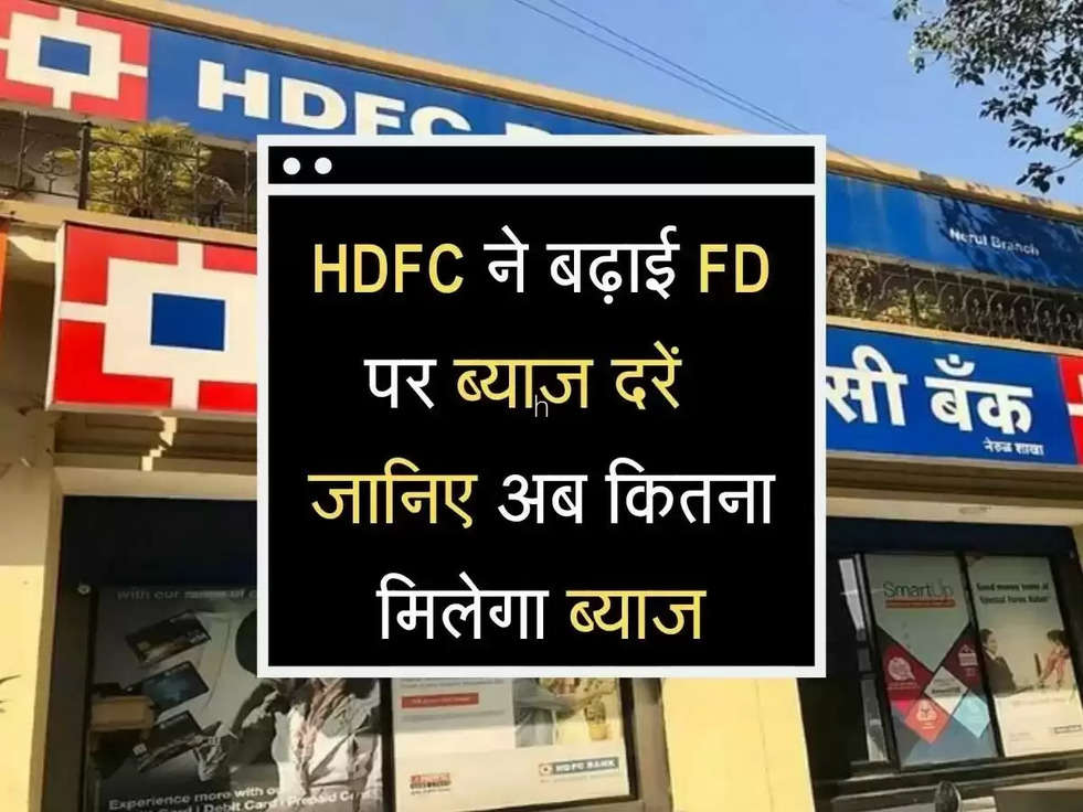 HDFC बैंक ने बढ़ाई ब्याज दरें : Home-Car समेत पर्सनल Loan लेना  महंगा