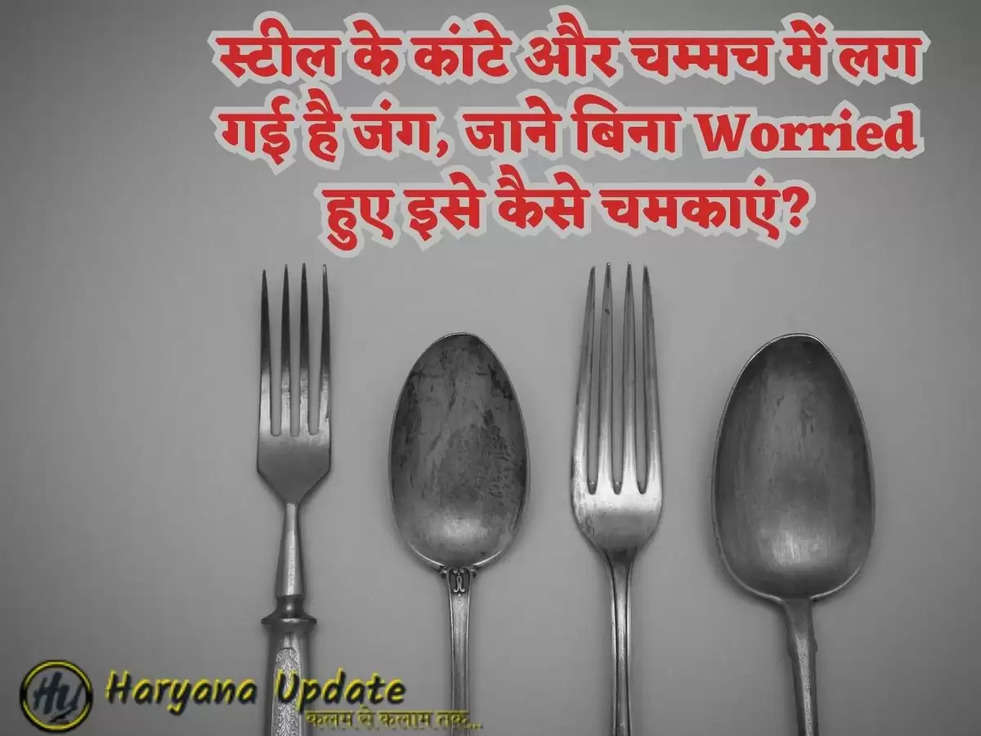 स्टील के कांटे और चम्मच में लग गई है जंग, जाने बिना Worried हुए इसे कैसे चमकाएं?