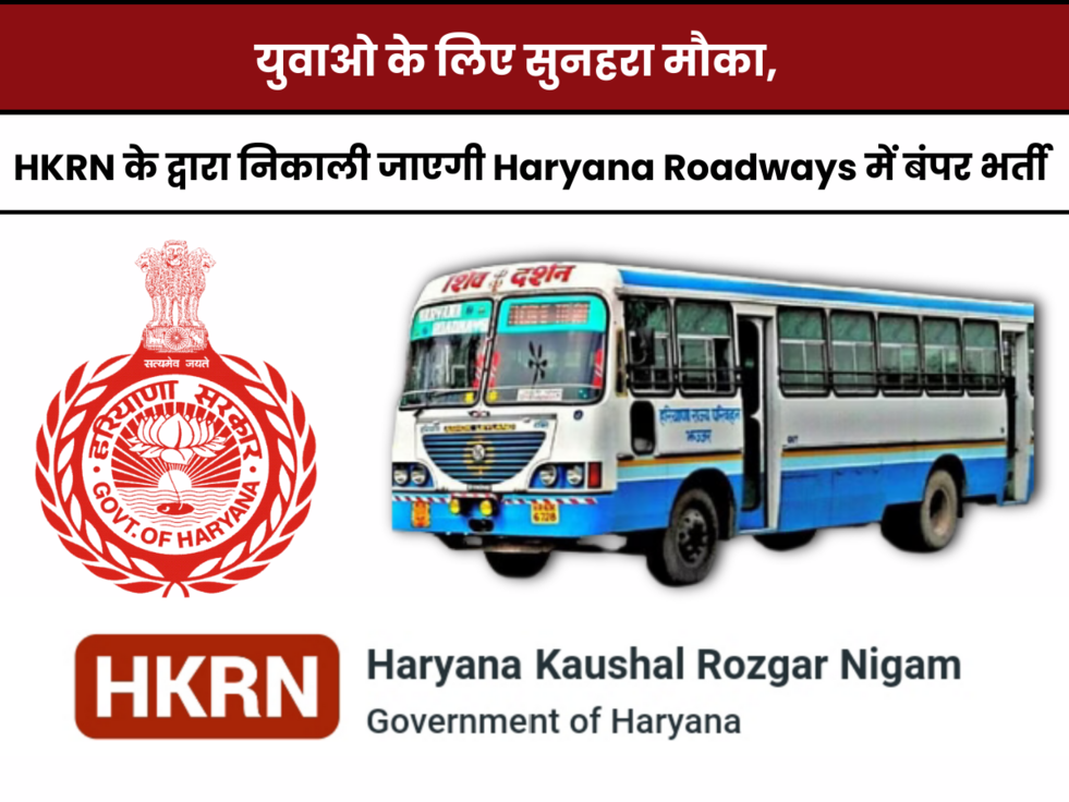 हरियाणा सरकार, हरियाणा परिवहन विभाग, HKRN Requirement, Sarkari Naukri, Haryana News, Haryana News Hindi, Haryana Government, Haryana Transport Department, Haryana Roadways Depo, HKRN Requirement,हरियाणा रोडवेज भर्ती, बेरोजगार के लिए नौकरी,हरियाणा कौशल रोजगार निगम भर्ती,Haryana Roadways Job