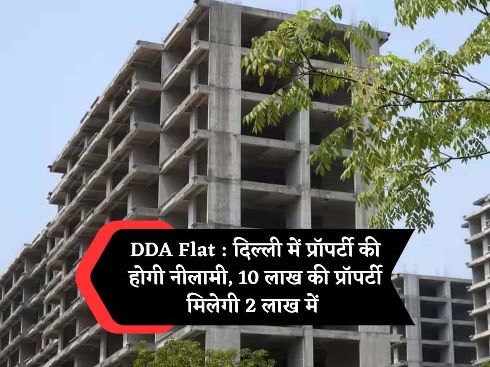 DDA Flat : दिल्ली में प्रॉपर्टी की होगी नीलामी, 10 लाख की प्रॉपर्टी मिलेगी 2 लाख में 