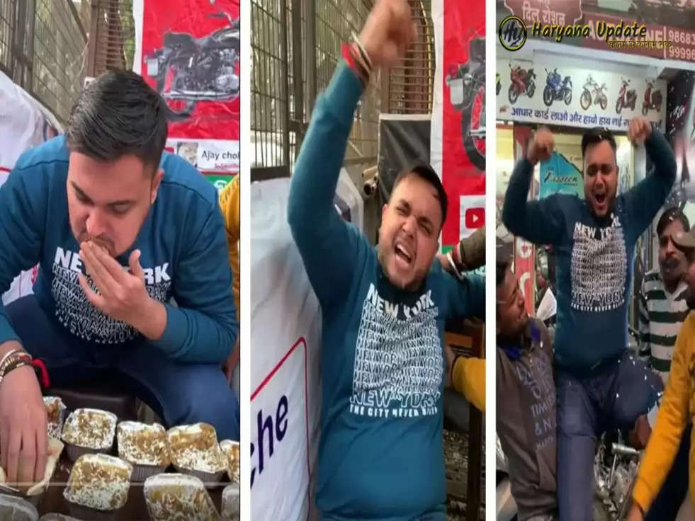 Viral Video: 21 प्लेट छोले-कुलचे खाकर बुलेट जीता लड़का, देखें वायराल वीडियो 