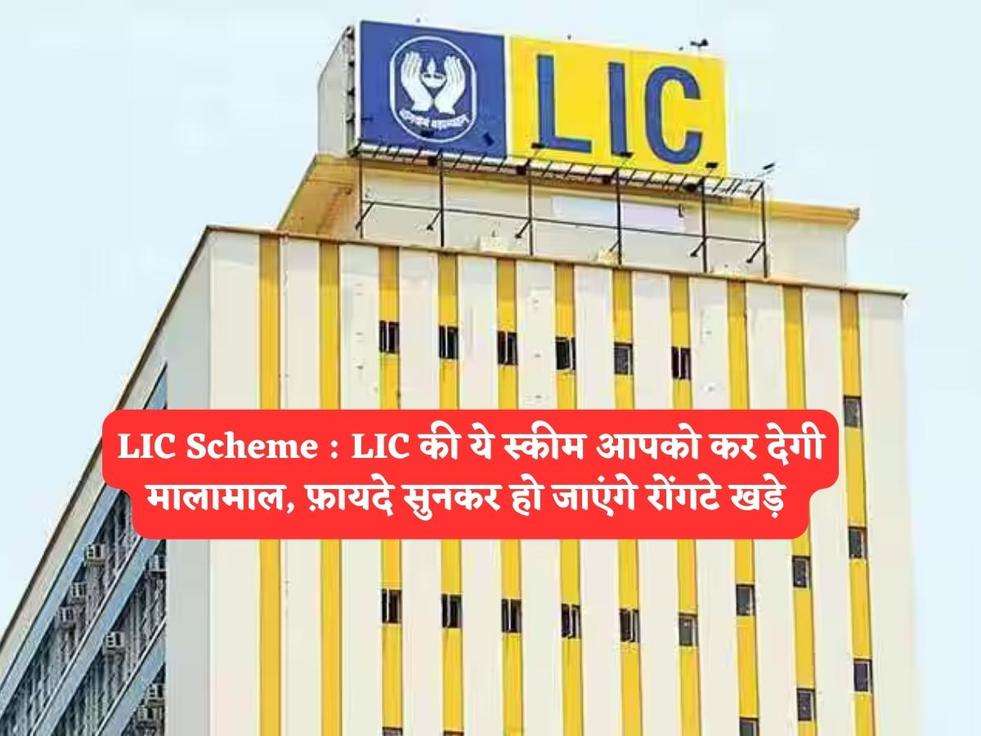 LIC Scheme : LIC की ये स्कीम आपको कर देगी मालामाल, फ़ायदे सुनकर हो जाएंगे रोंगटे खड़े 