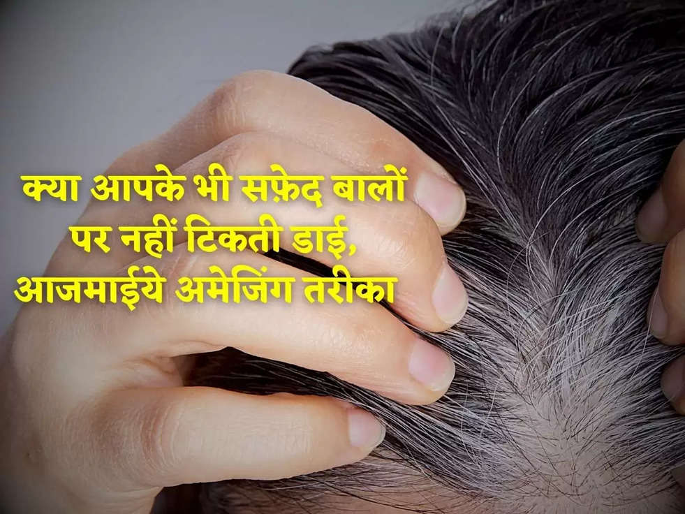 Hair Care Tips: क्या आपके भी सफ़ेद बालों पर नहीं टिकती डाई, आजमाईये अमेजिंग तरीका  