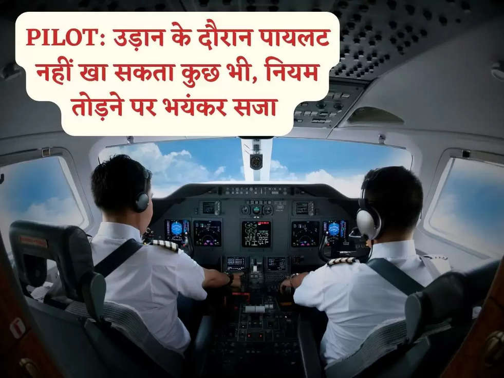 PILOT: उड़ान के दौरान पायलट नहीं खा सकता कुछ भी, नियम तोड़ने पर भयंकर सजा 