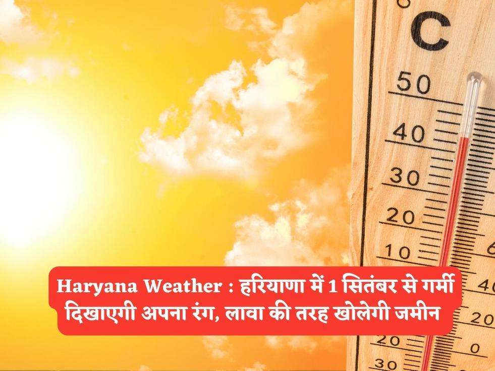 Haryana Weather : हरियाणा में 1 सितंबर से गर्मी दिखाएगी अपना रंग, लावा की तरह खोलेगी जमीन 