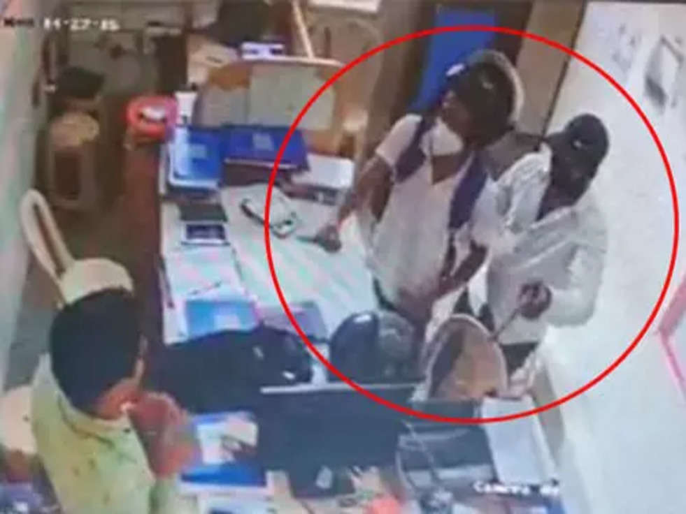 sonipat bandhan bank branch loot cctv footage released