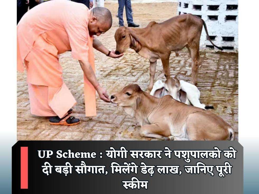 UP Scheme : योगी सरकार ने पशुपालको को दी बड़ी सौगात, मिलेंगे डेढ़ लाख, जानिए पूरी स्कीम 