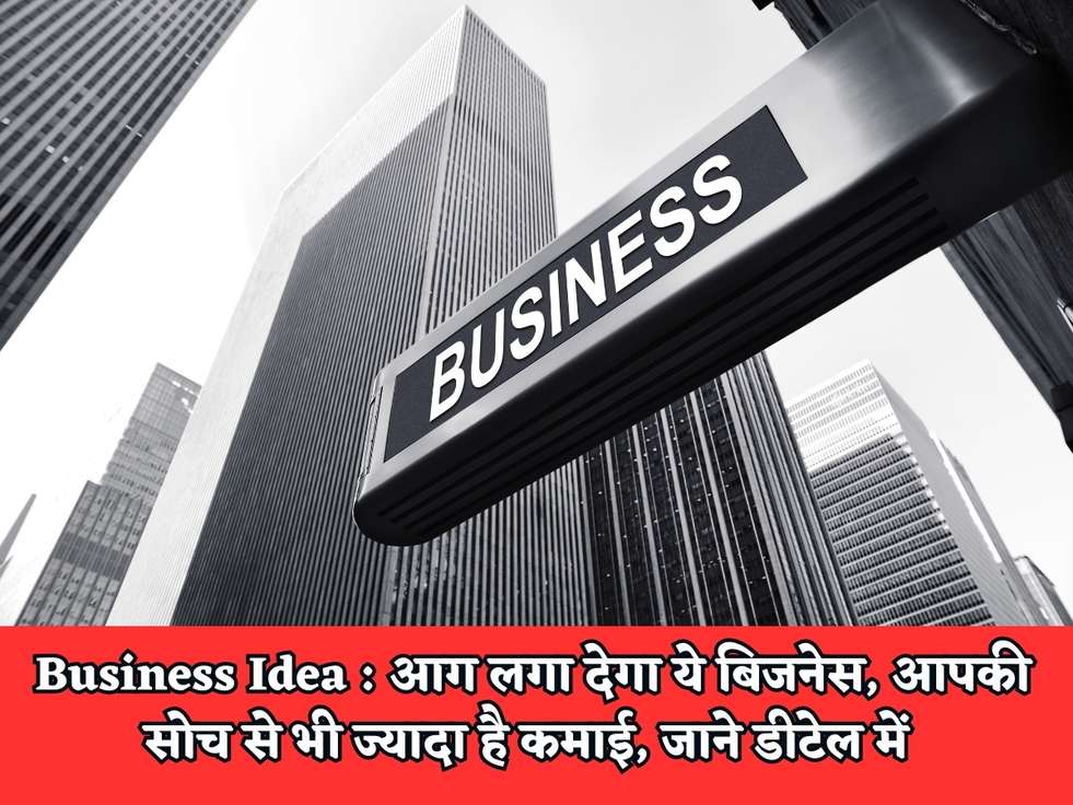 Business Idea : आग लगा देगा ये बिजनेस, आपकी सोच से भी ज्यादा है कमाई, जाने डीटेल में 