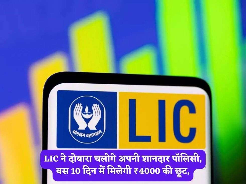 LIC ने दोबारा चलोगे अपनी शानदार पॉलिसी, बस 10 दिन में मिलेगी ₹4000 की छूट,