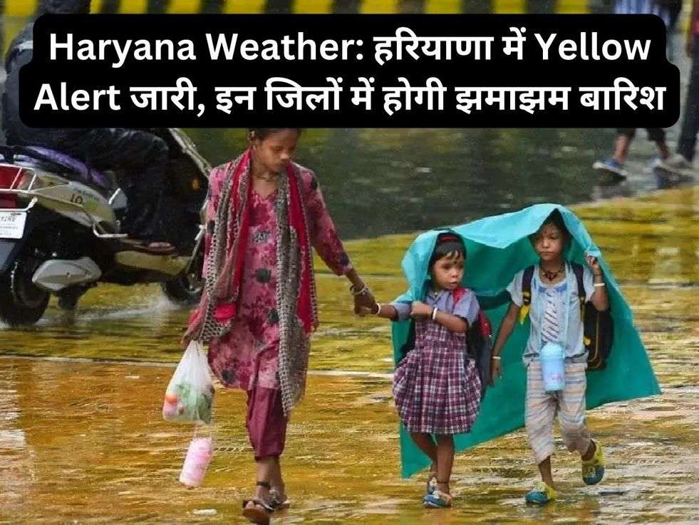 Haryana Weather: हरियाणा में Yellow Alert जारी, इन जिलों में होगी झमाझम बारिश