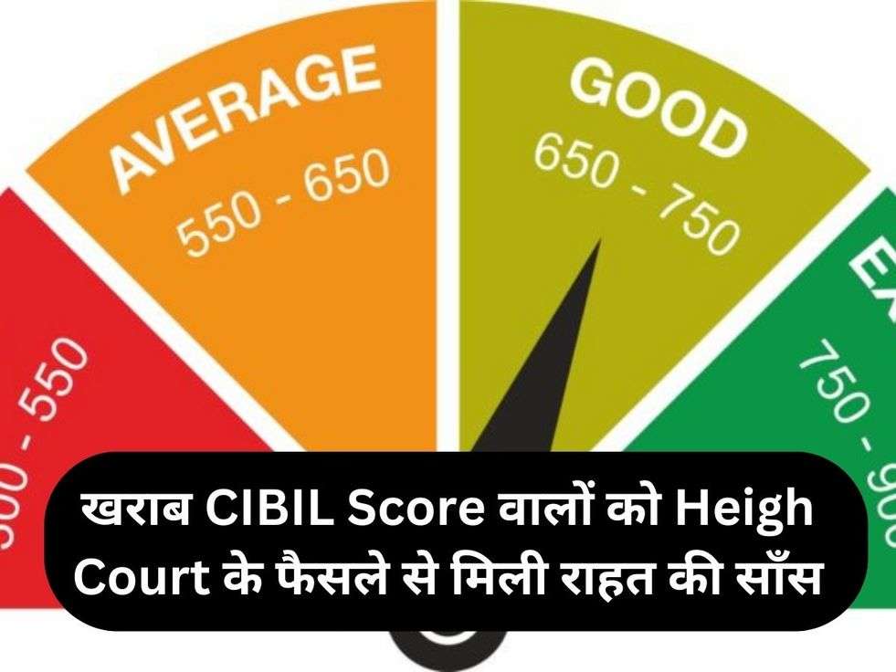 खराब CIBIL Score वालों को Heigh Court के फैसले से मिली राहत की साँस