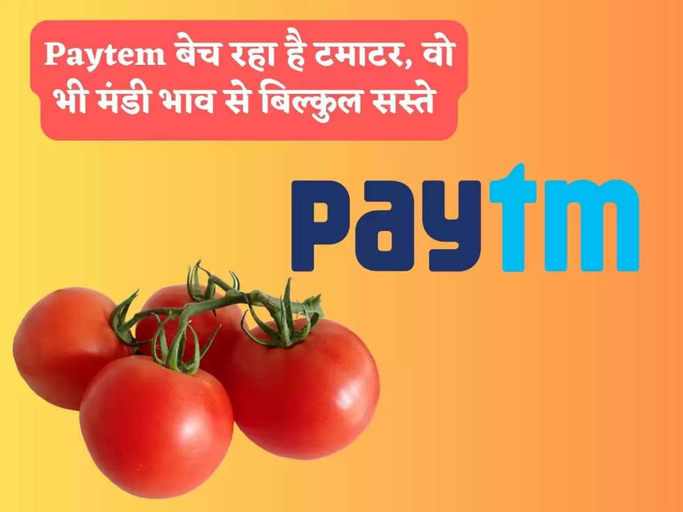 Paytm बेच रहा है टमाटर, वो भी मंडी भाव से बिल्कुल सस्ते 