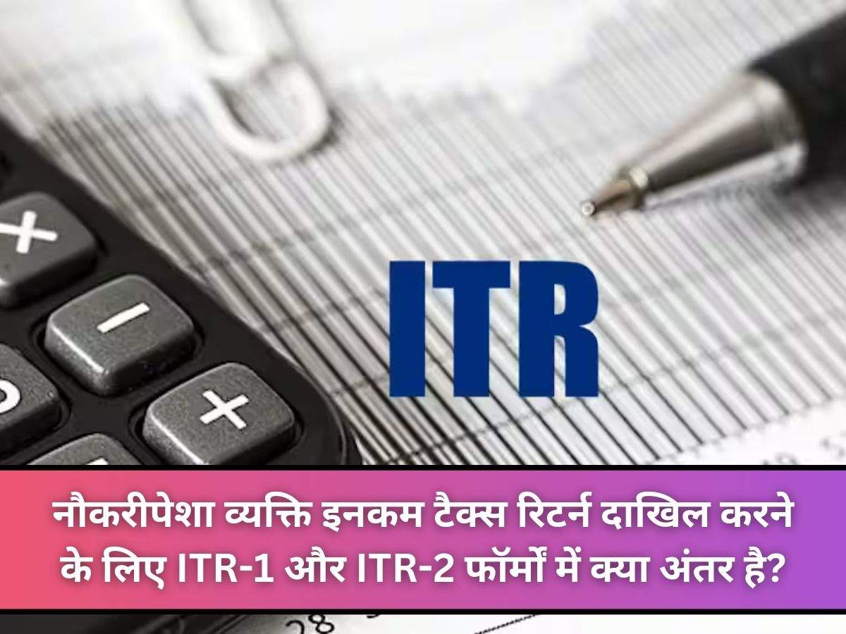 नौकरीपेशा व्यक्ति इनकम टैक्स रिटर्न दाखिल करने के लिए ITR-1 और ITR-2 ...