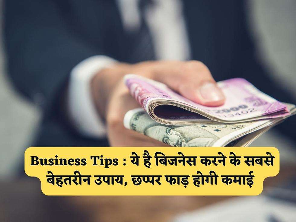 Business Tips : ये है बिजनेस करने के सबसे बेहतरीन उपाय, छप्पर फाड़ होगी कमाई 