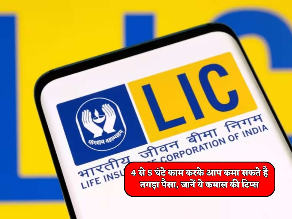 LIC Scheme : 4 से 5 घंटे काम करके आप कमा सकते है तगड़ा पैसा, जानें ये कमाल की टिप्स 