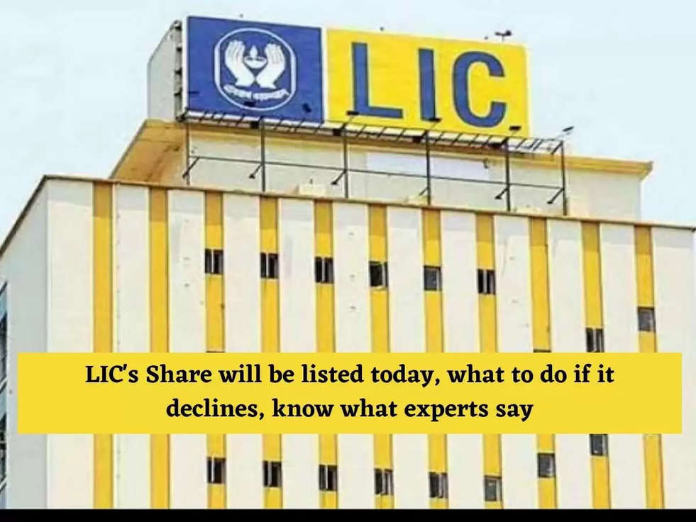 Lic's share will be listed today, what to do if it declines, know what experts say