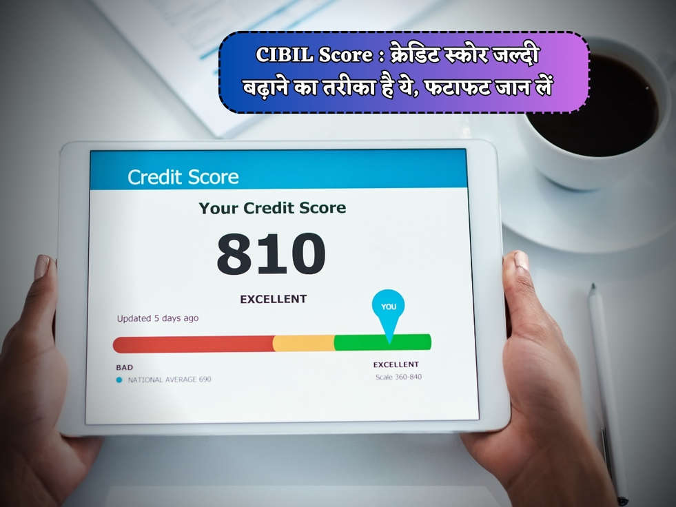 CIBIL Score : क्रेडिट स्कोर जल्दी बढ़ाने का तरीका है ये, फटाफट जान लें 