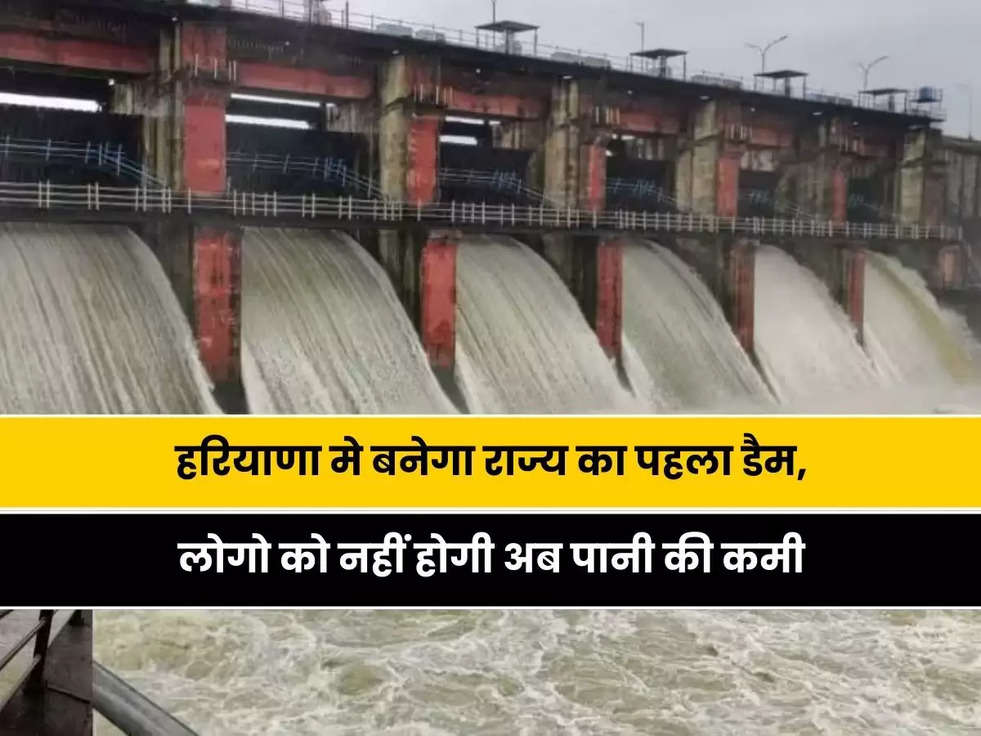 Haryana News: हरियाणा को मिली बड़ी सौगात, इस जिले मे बनेगा राज्य का पहला डैम, लोगो को नहीं होगी अब पानी की कमी