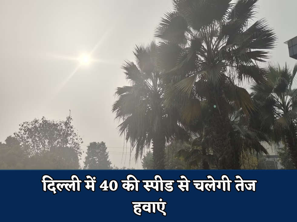 दिल्ली में 40 की स्पीड से चलेगी तेज हवाएं