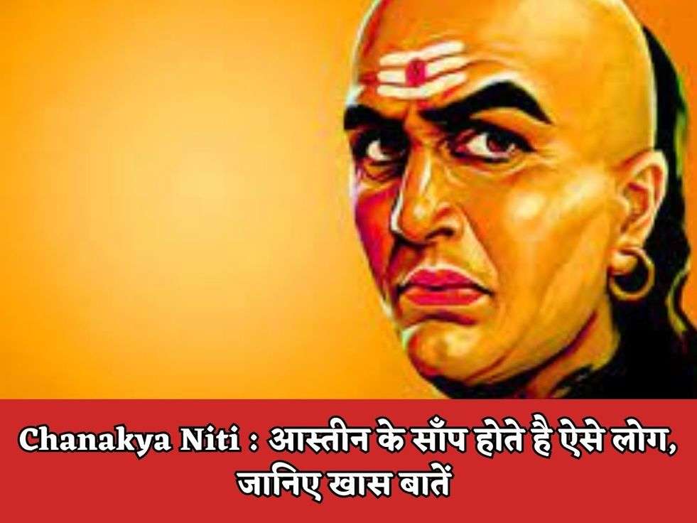 Chanakya Niti : आस्तीन के साँप होते है ऐसे लोग, जानिए खास बातें 