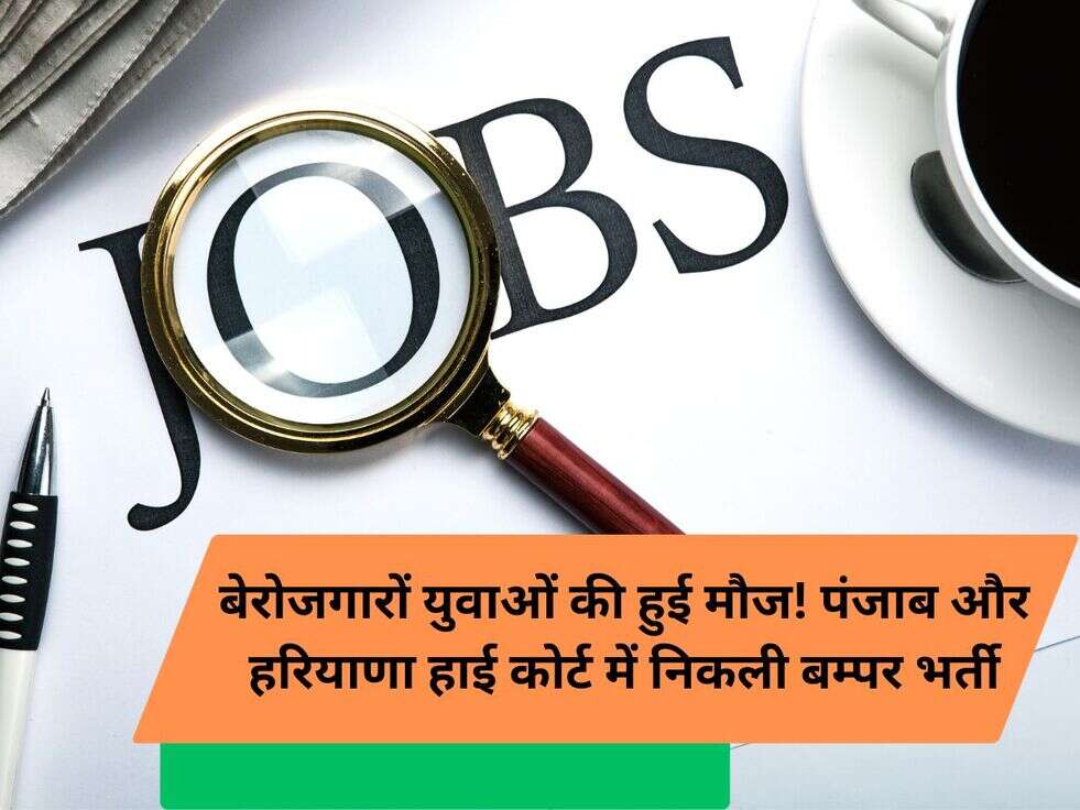 बेरोजगारों युवाओं की हुई मौज! पंजाब और हरियाणा हाई कोर्ट में निकली बम्पर भर्ती