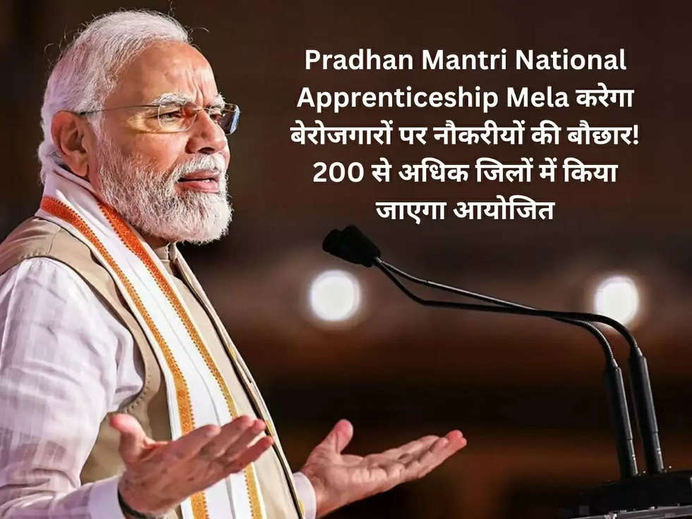 Pradhan Mantri National Apprenticeship Mela करेगा बेरोजगारों पर नौकरीयों की बौछार! 200 से अधिक जिलों में किया जाएगा आयोजित