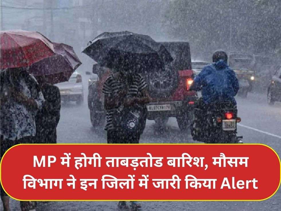 MP में होगी ताबड़तोड बारिश, मौसम विभाग ने इन जिलों में जारी किया Alert