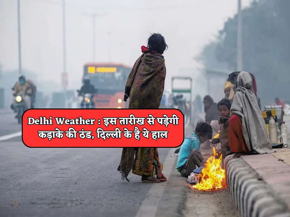 Delhi Weather : इस तारीख से पड़ेगी कड़ाके की ठंड, दिल्ली के है ये हाल 