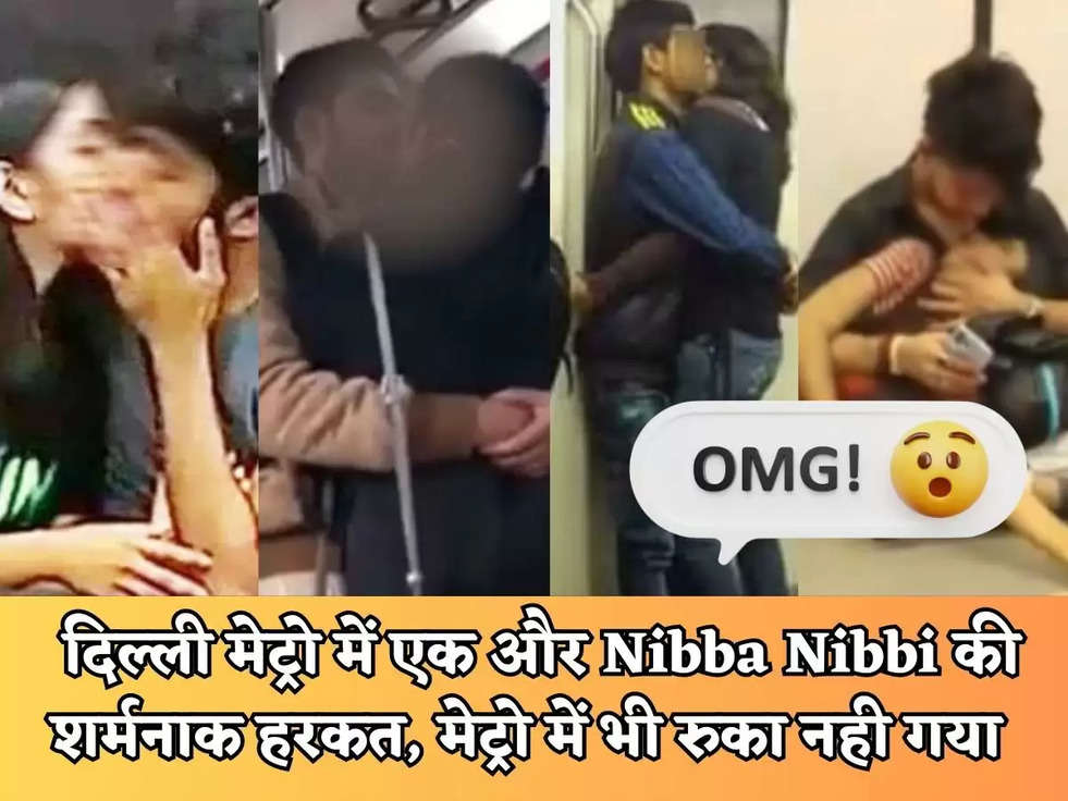  दिल्ली मेट्रो में एक और Nibba Nibbi की शर्मनाक हरकत, मेट्रो में भी रुका नही गया 