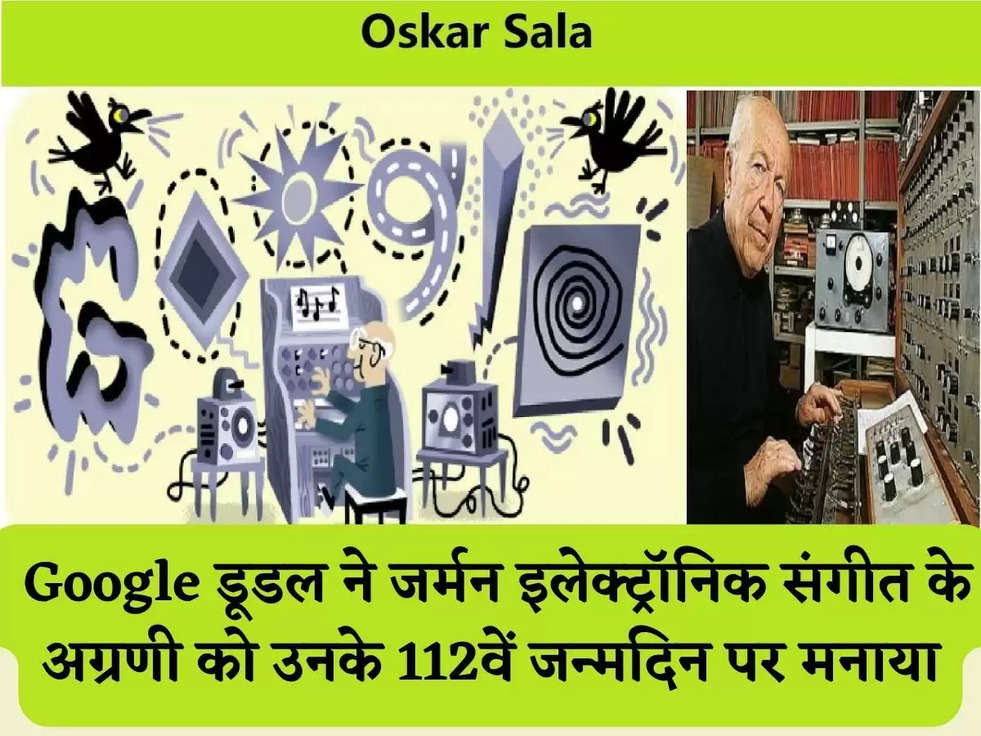 Oscar Sala: Google डूडल ने जर्मन इलेक्ट्रॉनिक संगीत के अग्रणी को उनके 112वें जन्मदिन पर मनाया