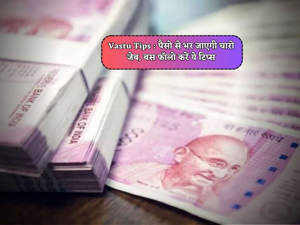 Vastu Tips : पैसो से भर जाएगी चारो जेब, बस फॉलो करें ये टिप्स 